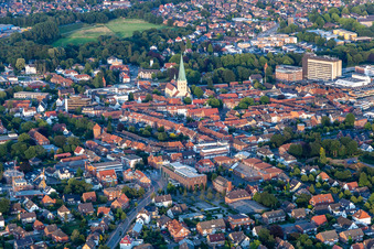 Vue aérienne de Saint Rémi à Borken dans le département Rhénanie du Nord-Westphalie, Allemagne