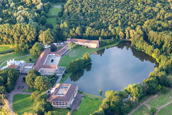 Vue aérienne de Schoenstatt Au à Borken dans le département Rhénanie du Nord-Westphalie, Allemagne