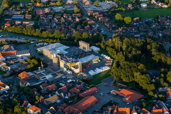 Vue aérienne de Rehau AG à Velen dans le département Rhénanie du Nord-Westphalie, Allemagne