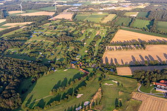 Vue aérienne de Golf et Country Club Coesfeld eV à le quartier Goxel in Coesfeld dans le département Rhénanie du Nord-Westphalie, Allemagne