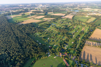 Vue aérienne de Golf et Country Club Coesfeld eV dans le quartier de Stevede à le quartier Goxel in Coesfeld dans le département Rhénanie du Nord-Westphalie, Allemagne