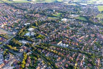Vue aérienne de Collège professionnel Pictorius à Coesfeld dans le département Rhénanie du Nord-Westphalie, Allemagne