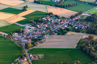 Vue aérienne de De l'est à le quartier Lippramsdorf in Haltern am See dans le département Rhénanie du Nord-Westphalie, Allemagne
