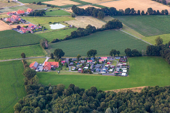Vue aérienne de Chemin Kreiler à Velen dans le département Rhénanie du Nord-Westphalie, Allemagne