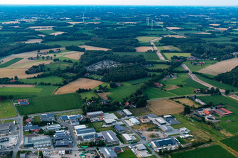 Aire de loisirs de Waldvelen, vente familiale der Buss à Velen dans le département Rhénanie du Nord-Westphalie, Allemagne vue du ciel
