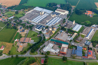 Vue aérienne de Herport, Herholz, Cotisations à Ahaus dans le département Rhénanie du Nord-Westphalie, Allemagne