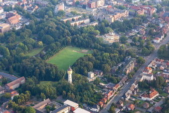 Vue aérienne de Parc de la ville à Gronau dans le département Rhénanie du Nord-Westphalie, Allemagne