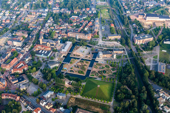 Vue aérienne de LAGA, musée du rock'n'pop à Gronau dans le département Rhénanie du Nord-Westphalie, Allemagne
