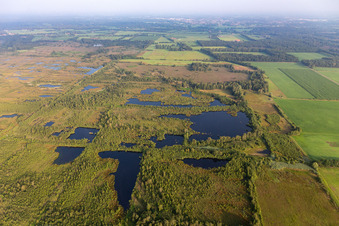 Vue oblique de Haaksbergen dans le département Overijssel, Pays-Bas