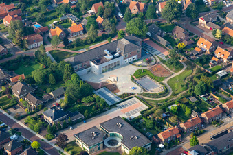 Vue aérienne de La nuit étoilée à Eibergen dans le département Gueldre, Pays-Bas