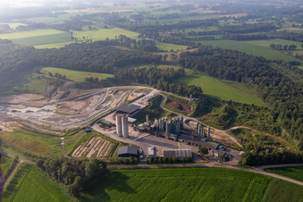 Vue aérienne de SIBELCO BV à Winterswijk Henxel dans le département Gueldre, Pays-Bas