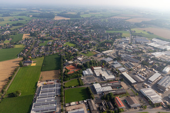Vue aérienne de Wehiling et Busert. Robert Leuchten à Südlohn dans le département Rhénanie du Nord-Westphalie, Allemagne