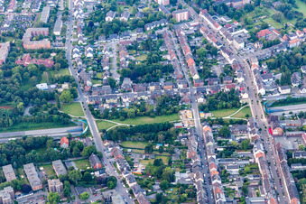 Vue aérienne de Tunnel A2 à le quartier Erle in Gelsenkirchen dans le département Rhénanie du Nord-Westphalie, Allemagne