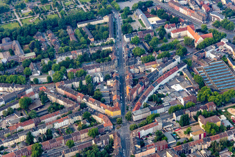Vue aérienne de Vue de la ville du centre-ville de Florastraße à le quartier Schalke in Gelsenkirchen dans le département Rhénanie du Nord-Westphalie, Allemagne