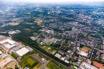 Vue aérienne de Terrain d'Alma à le quartier Ückendorf in Gelsenkirchen dans le département Rhénanie du Nord-Westphalie, Allemagne