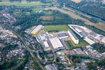 Vue aérienne de Services logistiques Essen GmbH à Horst à le quartier Horst in Essen dans le département Rhénanie du Nord-Westphalie, Allemagne