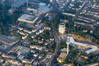 Vue aérienne de BKS à le quartier Kostenberg in Velbert dans le département Rhénanie du Nord-Westphalie, Allemagne