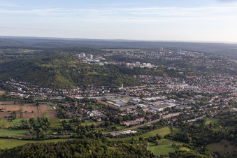 Vue aérienne de Clinique BG, Université et Hôpital universitaire Tübingen à Tübingen dans le département Bade-Wurtemberg, Allemagne