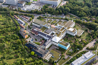 Vue aérienne de Terrain de l'hôpital " BG Klinik Tübingen à Tübingen dans le département Bade-Wurtemberg, Allemagne