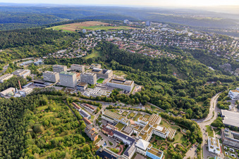 Vue aérienne de Université Tübingen à Tübingen dans le département Bade-Wurtemberg, Allemagne