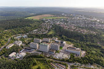 Vue aérienne de Université Tübingen à Tübingen dans le département Bade-Wurtemberg, Allemagne