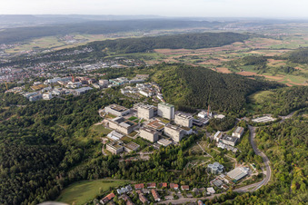 Vue oblique de Campus universitaire Tübingen sur la Schnarrenbergstraße à Tübingen dans le département Bade-Wurtemberg, Allemagne