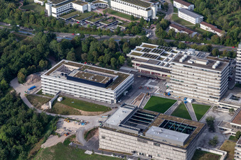 Université Tübingen à Tübingen dans le département Bade-Wurtemberg, Allemagne vue d'en haut