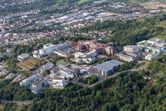 Vue aérienne de Terrain de l'hôpital de la clinique universitaire médicale du Schnarrenberg à Tübingen dans le département Bade-Wurtemberg, Allemagne