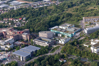 Vue aérienne de Hôpital universitaire Tübingen à Tübingen dans le département Bade-Wurtemberg, Allemagne