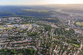 Vue aérienne de Zone industrielle Paul-Ehrlich-Straße à Tübingen dans le département Bade-Wurtemberg, Allemagne