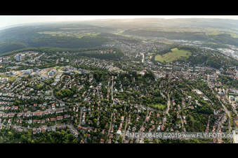 Vue aérienne de Denzenberg à Tübingen dans le département Bade-Wurtemberg, Allemagne