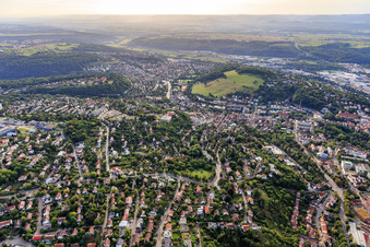 Vue aérienne de Zone industrielle Paul-Ehrlich-Straße à Tübingen dans le département Bade-Wurtemberg, Allemagne