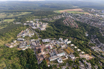 Clinique BG, Université et Hôpital universitaire Tübingen à Tübingen dans le département Bade-Wurtemberg, Allemagne d'en haut