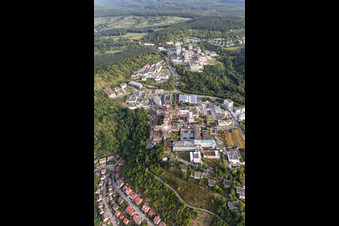 Clinique BG, Université et Hôpital universitaire Tübingen à Tübingen dans le département Bade-Wurtemberg, Allemagne hors des airs