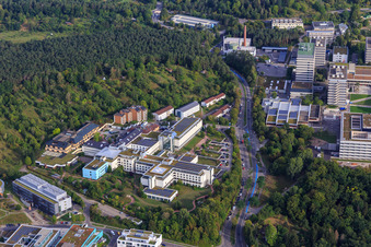Vue oblique de Clinique des accidents BG Tübingen à Tübingen dans le département Bade-Wurtemberg, Allemagne