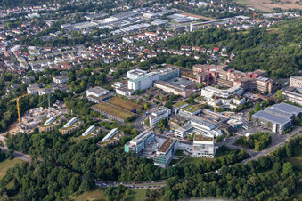 Vue d'oiseau de Hôpital universitaire Tübingen à Tübingen dans le département Bade-Wurtemberg, Allemagne