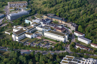 Vue d'oiseau de Clinique des accidents BG Tübingen à Tübingen dans le département Bade-Wurtemberg, Allemagne