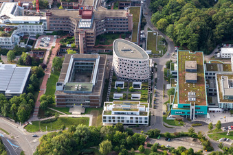 Enregistrement par drone de Hôpital universitaire Tübingen à Tübingen dans le département Bade-Wurtemberg, Allemagne
