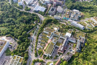 Clinique des accidents BG Tübingen à Tübingen dans le département Bade-Wurtemberg, Allemagne vu d'un drone