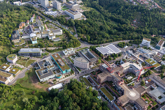 Clinique BG, Université et Hôpital universitaire Tübingen à Tübingen dans le département Bade-Wurtemberg, Allemagne vue du ciel