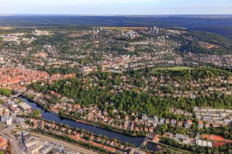 Vue aérienne de Österberg à Tübingen dans le département Bade-Wurtemberg, Allemagne
