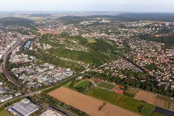 Vue aérienne de Österberg à Tübingen dans le département Bade-Wurtemberg, Allemagne