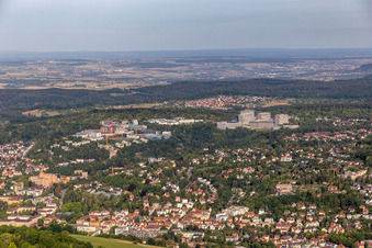 Vue aérienne de CureVac. Immatics, CeGaT, Institut Max-Planck de biologie du développement à Tübingen dans le département Bade-Wurtemberg, Allemagne