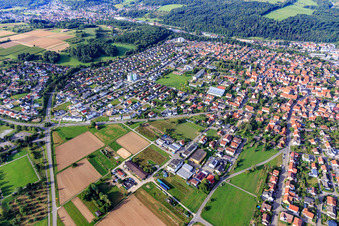 Vue aérienne de De l'est à Kirchentellinsfurt dans le département Bade-Wurtemberg, Allemagne
