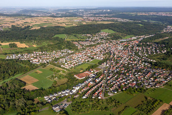 Vue aérienne de Vue du sud-est à Wannweil dans le département Bade-Wurtemberg, Allemagne