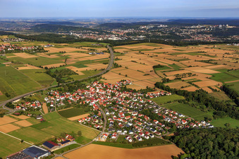 Photographie aérienne de Du sud à le quartier Jettenburg in Kusterdingen dans le département Bade-Wurtemberg, Allemagne