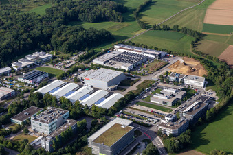 Vue aérienne de Meubles Rieger à le quartier Mähringen in Kusterdingen dans le département Bade-Wurtemberg, Allemagne