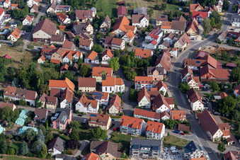 Vue aérienne de Quartier Wankheim in Kusterdingen dans le département Bade-Wurtemberg, Allemagne