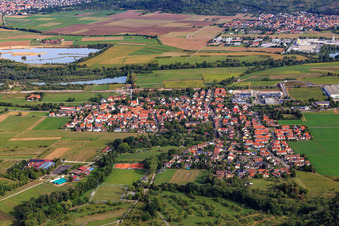 Photographie aérienne de Du sud à le quartier Bühl in Tübingen dans le département Bade-Wurtemberg, Allemagne