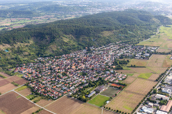 Vue aérienne de Quartier Hirschau in Tübingen dans le département Bade-Wurtemberg, Allemagne